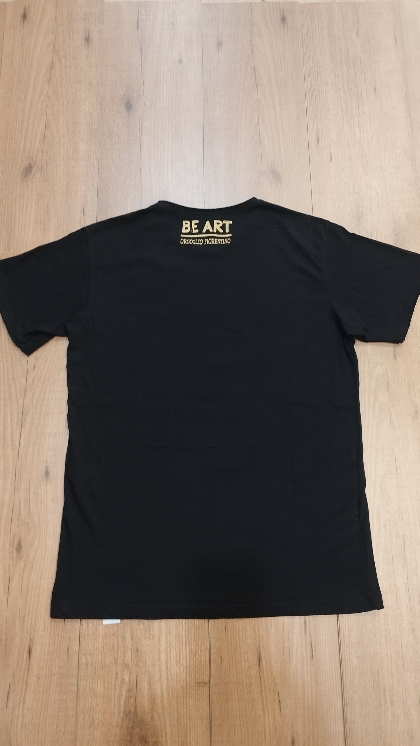 T-shirt BE ART Firenze – “ORGOGLIO FIORENTINO" nera  in cotone