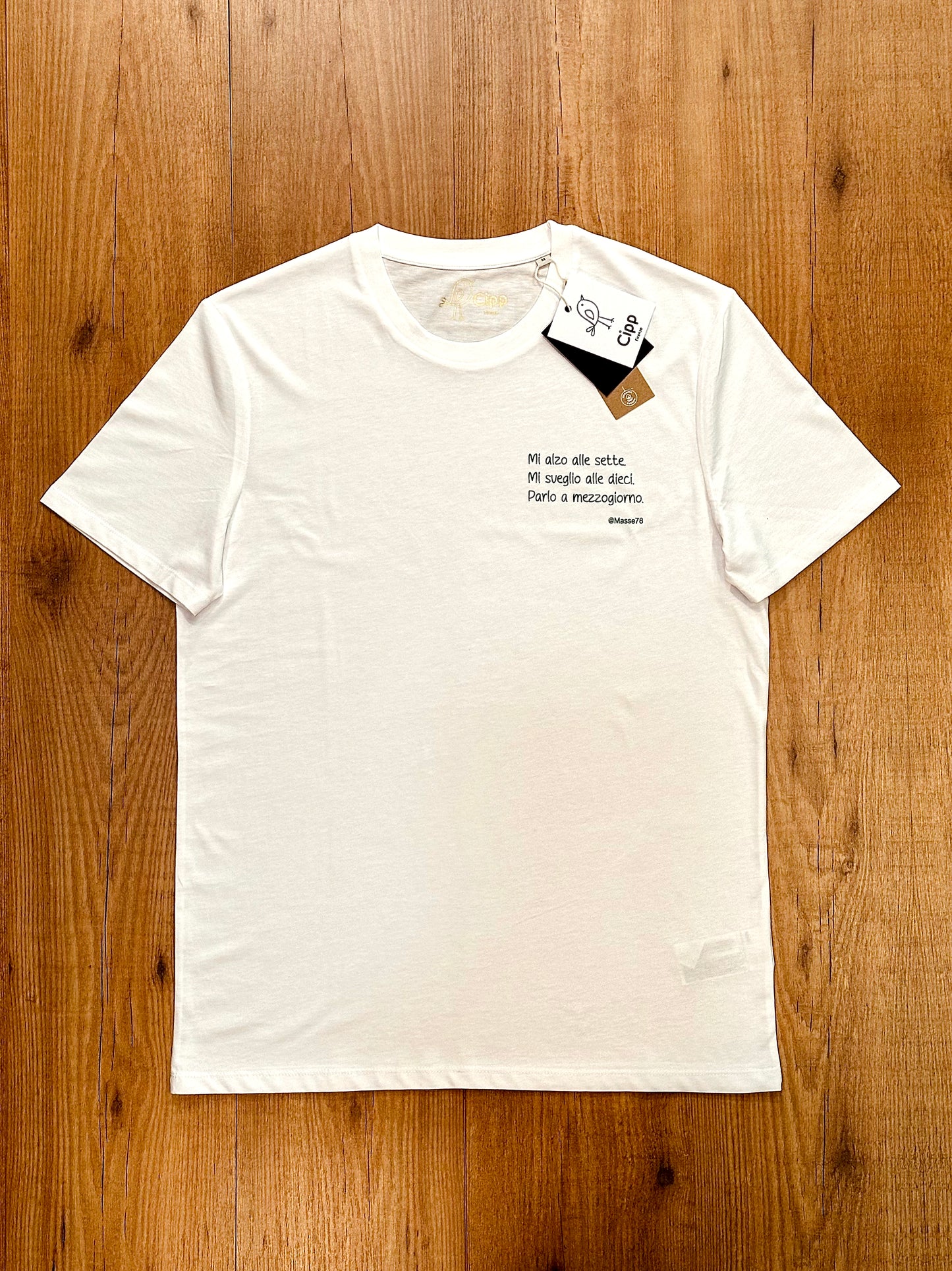 T-shirt Cipp "Mi alzo alle sette".