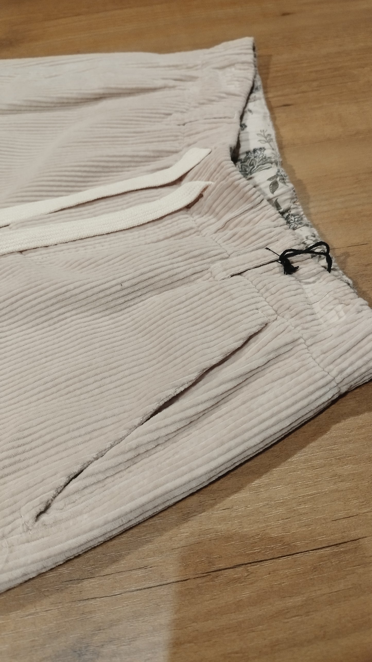 Pantalone cargo di velluto