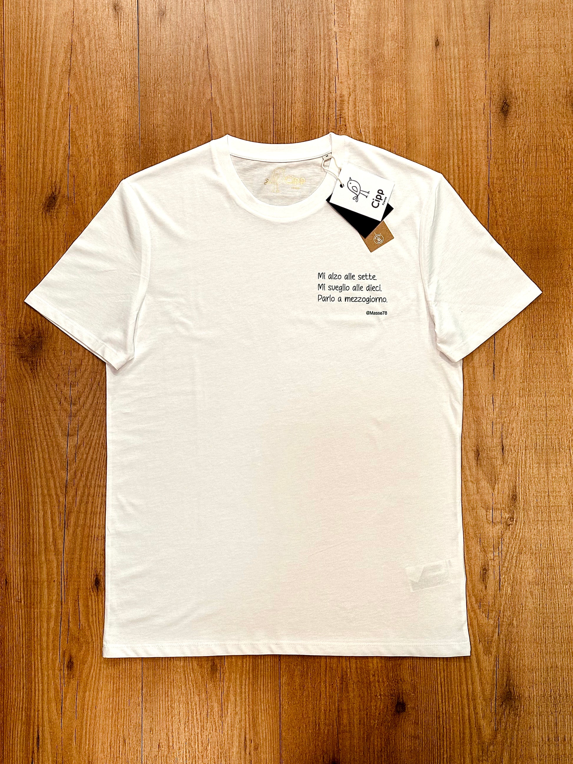 T-shirt Cipp "Mi alzo alle sette".
