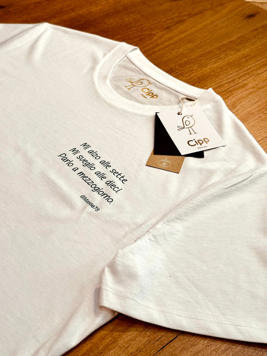 T-shirt Cipp "Mi alzo alle sette".